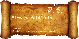 Pirnaga Valéria névjegykártya